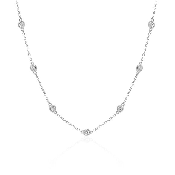 s-l400.jpg 925 Sterling Silver 7 station Necklace